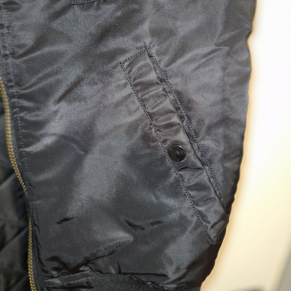 Rachel Black Quilted Outerwear Reversible‎ Vest Zip Close Medium Fall Spring - Picture 4 of 8